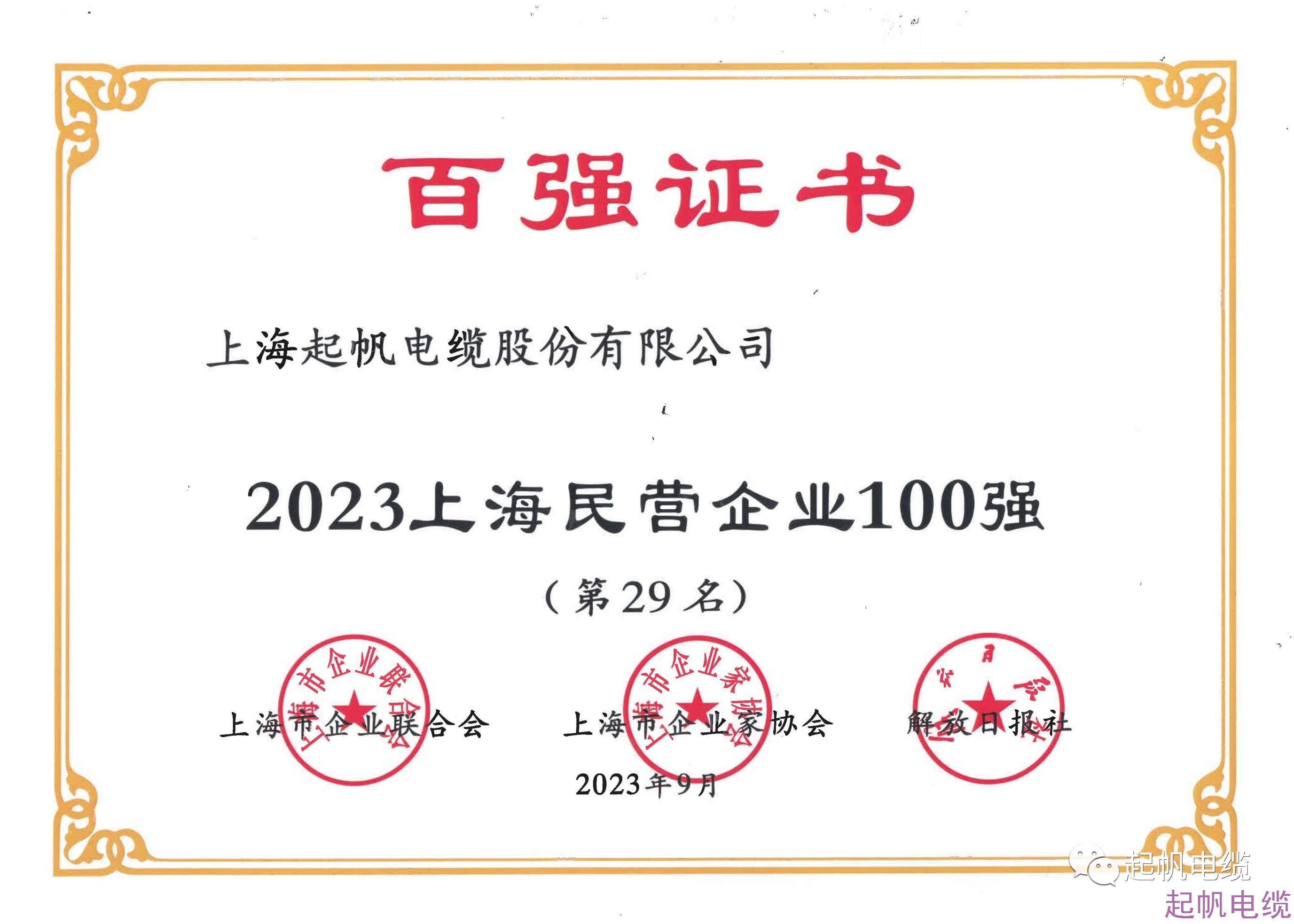 2023上海民营企业第29名