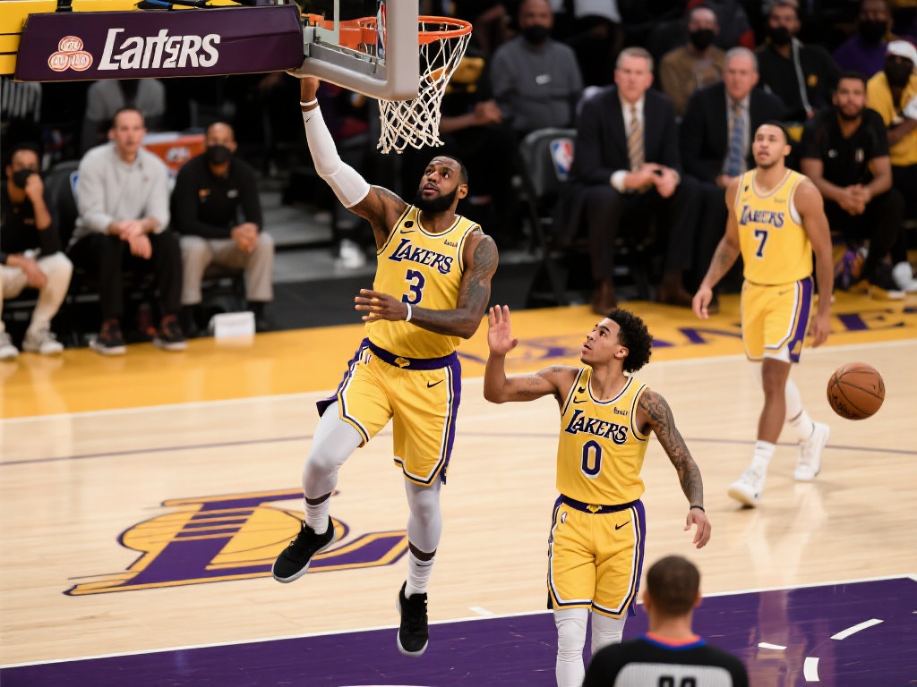 詹姆斯精妙助攻 里夫斯三分精准命中