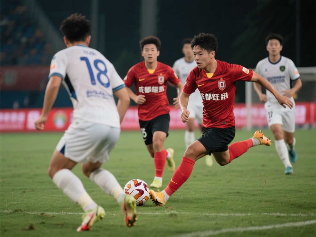 成都蓉城快速反击 罗慕洛头球破门得分